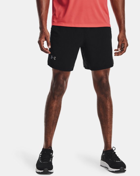 Herren UA Launch Run Shorts (18 cm), Black, pdpMainDesktop image number 0